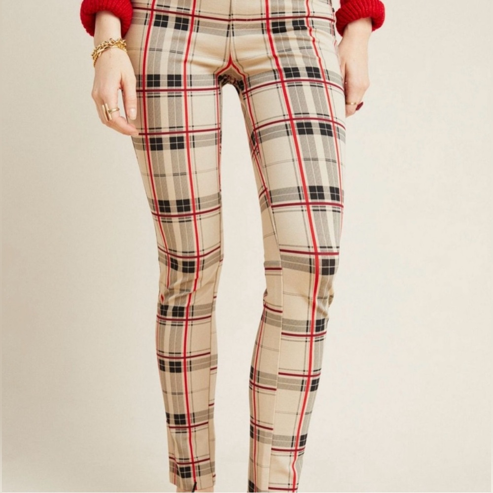 New Sanctuary Beige Plaid Pants Size M